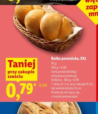 Bułka poznańska XXL promocja w Lidl