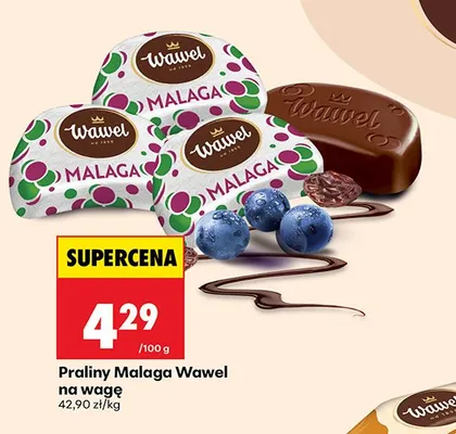 Praliny Malaga Wawel na wagę promocja w Biedronka