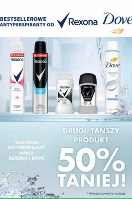 Antyperspirant Rexona, Dove wszystkie rodzaje promocja w Dino