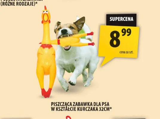 Piszcząca zabawka dla psa w kształcie kurczaka promocja w Arhelan