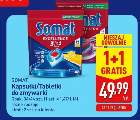 Tabletki do zmywarki Somat Gold promocja w Aldi