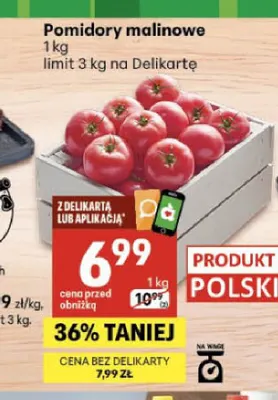 Pomidory malinowe Delikatesy Centrum promocja w Delikatesy Centrum