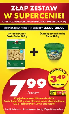 Gnocchi świeże promocja w Biedronka