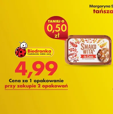 Margaryna Smakowita de Luxe promocja w Biedronka