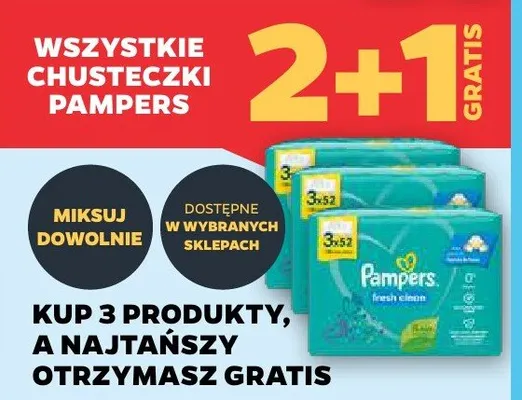 Chusteczki Pampers promocja w Netto