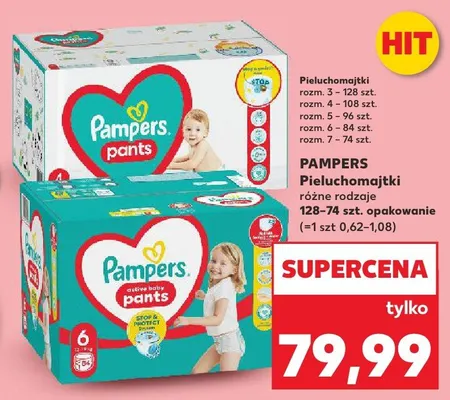 Pieluchomajtki różne rodzaje  promocja w Kaufland