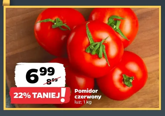 Pomidory czerwone promocja w Netto
