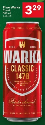 Piwo Warka Classic promocja w LEWIATAN