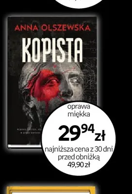 Książka Kopista Anna Olszewska oprawa miękka promocja w Empik