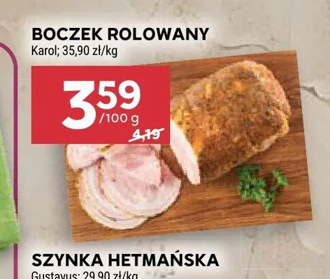 Boczek rolowany Karol promocja w Stokrotka