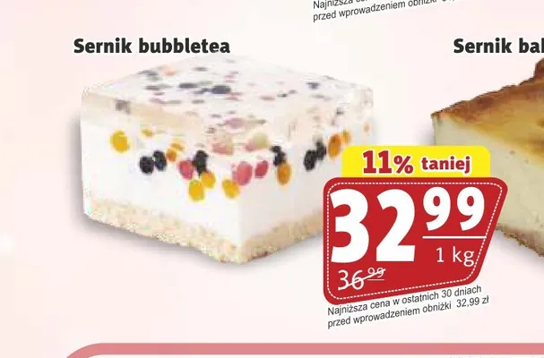 Sernik bubbletea promocja w Prim Market