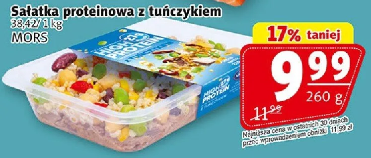 Sałatka proteinowa z tuńczykiem promocja w Prim Market