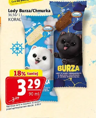 Lody Chmurka Koral promocja w Prim Market