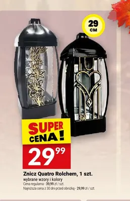 Znicz Quatro Rolchem 29 cm promocja w Twój Market