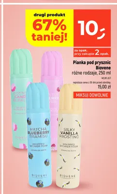 Pianka pod prysznic Biovene Cotton Candy Burrito promocja w Dealz
