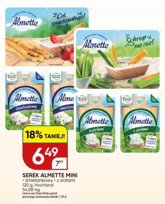Serek Almette Mini śmietankowy promocja w Chata Polska