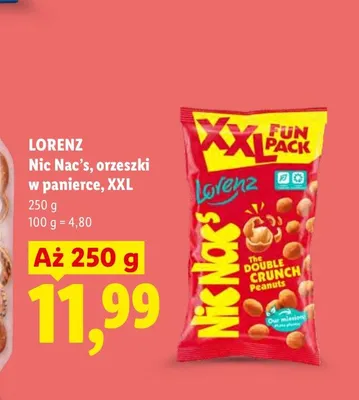 Orzeszki w panierce Lorenz Nic Nac's XXL promocja w Lidl