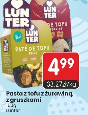 Pasta z tofu z żurawiną, z gruszkami promocja w Market Point