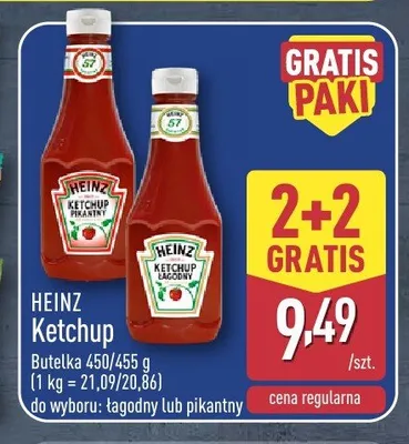 Ketchup pikantny Heinz promocja w Aldi
