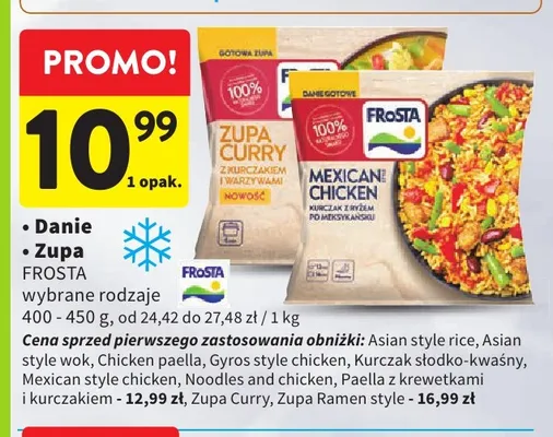 Zupa Curry z kurczakiem i warzywami Frosta promocja w Intermarche