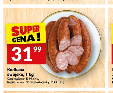 Kiełbasa swojska Białecki Wędzarnia promocja w Twój Market