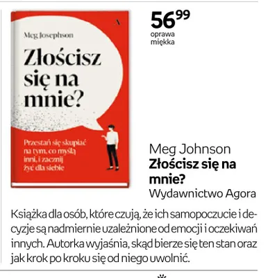 Książka Złościsz się na mnie? Meg Johnson oprawa miękka promocja w Empik