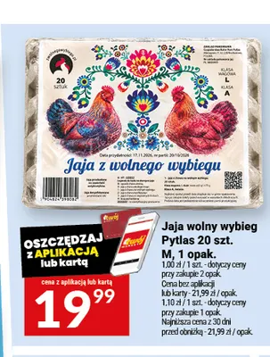 Jajka kurze z wolnego wybiegu Pytlas promocja w Twój Market