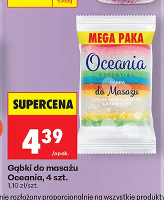 Gąbki do masażu Oceania promocja w Biedronka