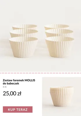 Zestaw foremek do babeczek Mollis promocja w Homla