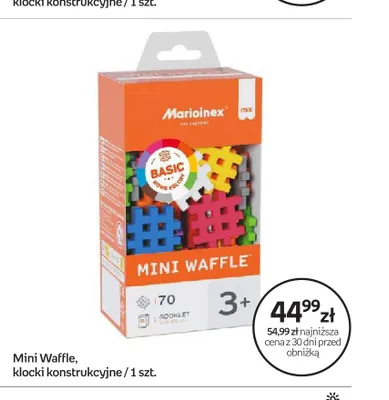 Klocki konstrukcyjne Marioinex Mini Waffle Basic promocja w Empik