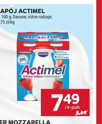 Napój jogurtowy Actimel 4-pak promocja w Stokrotka