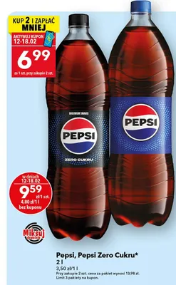 Napój Pepsi, Pepsi Zero Cukru promocja w LEWIATAN