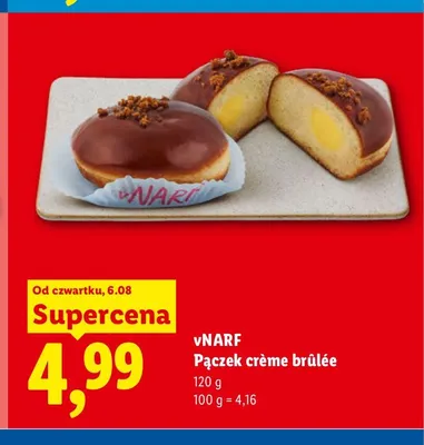 Pączek crème brûlée vNARF promocja w Lidl