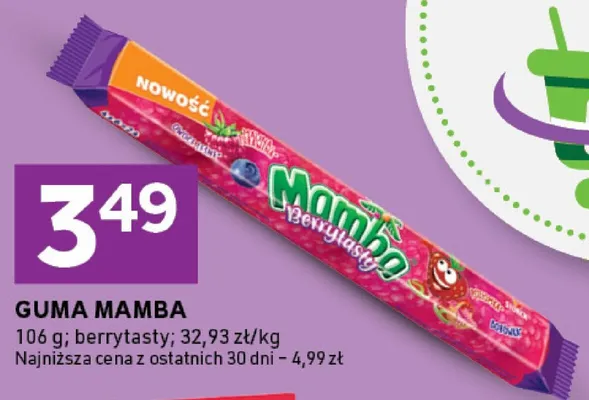 Guma Mamba berrytasty promocja w Stokrotka