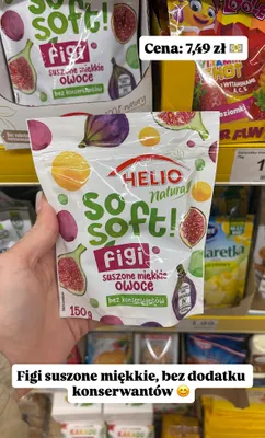 Figi suszone miękkie owoce promocja w Dino