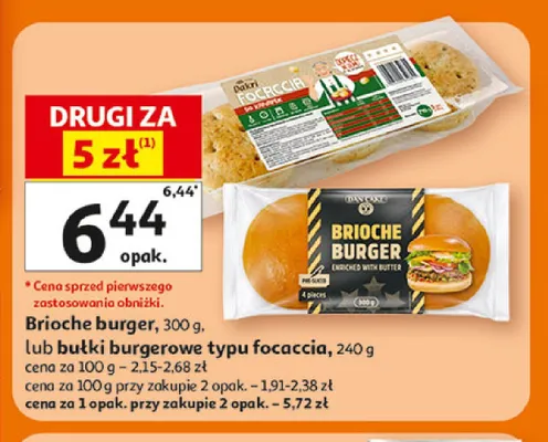 Brioche burger Dan Cake promocja w Auchan
