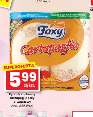Ręcznik kuchenny Cartapaglia Foxy 2-pak promocja w emma MARKET