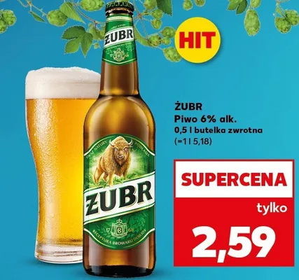 Piwo Żubr promocja w Kaufland