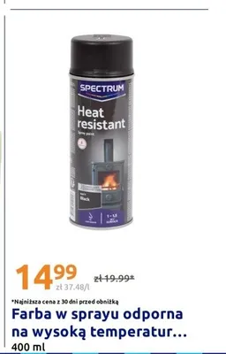 Farba w sprayu odporna na wysoką temperaturę Spectrum promocja w Action