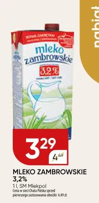 Mleko Zambrowskie 3,2% promocja w Chata Polska