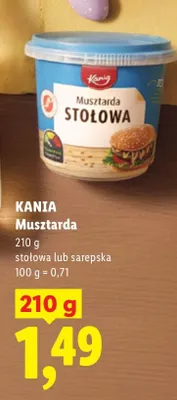 Musztarda stołowa promocja w Lidl