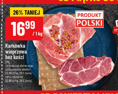 Karkówka wieprzowa bez kości promocja w POLOmarket