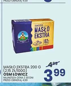 Masło ekstra Łowicz promocja w Wafelek