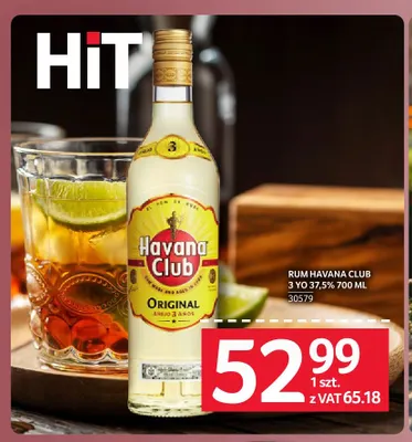 Rum Havana Club 3 YO 37,5% promocja w Selgros