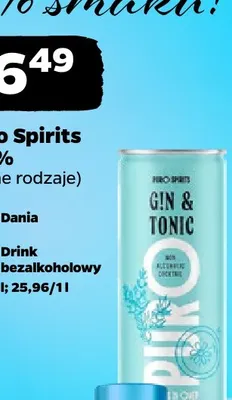 Drink bezalkoholowy Puro Spirits 0,0% promocja w Netto