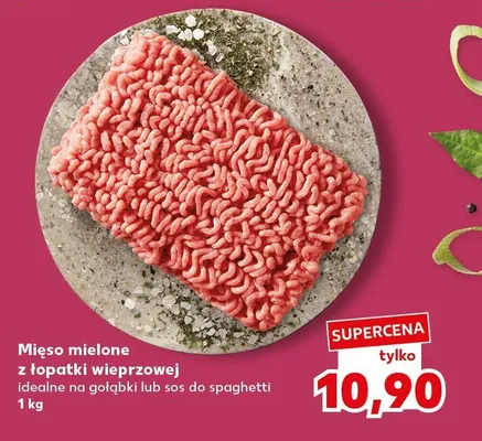 Mięso mielone z łopatki wieprzowej idealne na gołąbki lub sos do spaghetti promocja w Kaufland