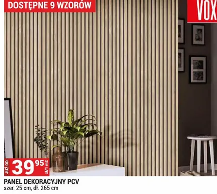 Panel dekoracyjny PCV Vox szer. 25cm dł. 265cm dostępne 9 wzorów promocja w Merkury Market