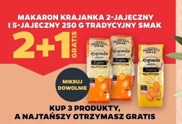 Makaron krajanka 2-jajeczny promocja w Netto