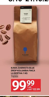 Kawa ziarnista Blue Drop Kolumbia Finca La Bertha promocja w Selgros