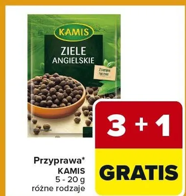 Przyprawa Kamis Ziele Angielskie różne rodzaje promocja w Carrefour Express
